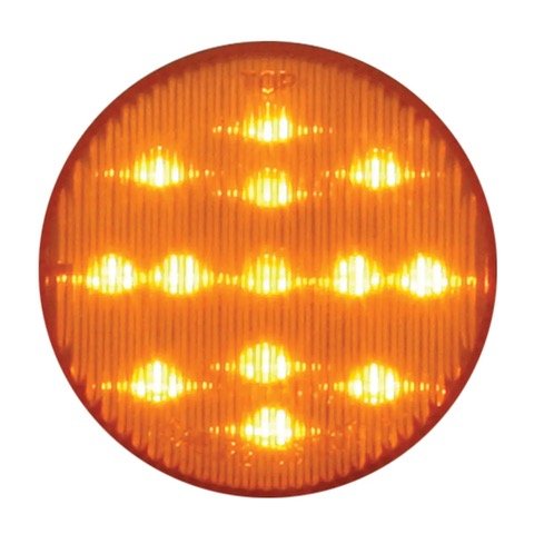 🔴 Round LED Truck Tail & Signal Lights (Red & Amber)
