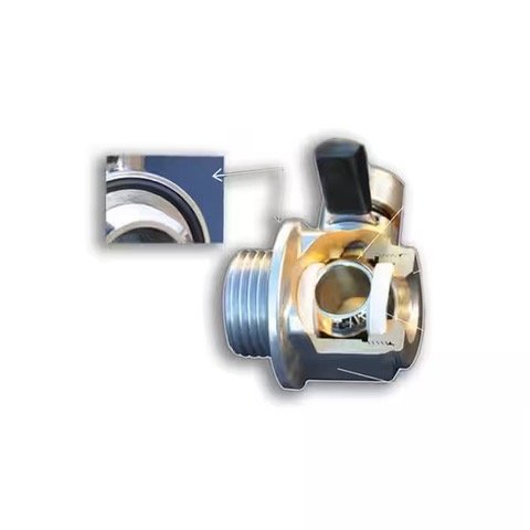 Industrial Ball Valve – Threaded Lever-Handle Flow Control for Fluid Systems