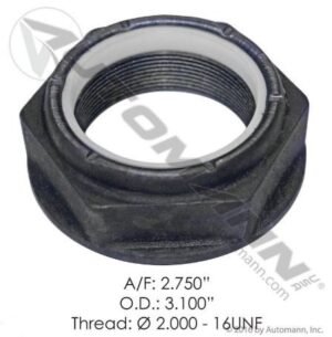 Truck Wheel Hub Lock Nut – 2.000"-16 UNF Thread