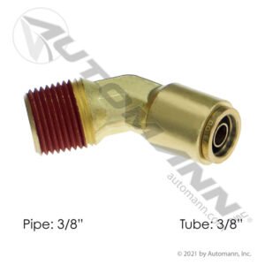 Brass PLC 45 Deg NS Elbow 3/8 X 3/8in