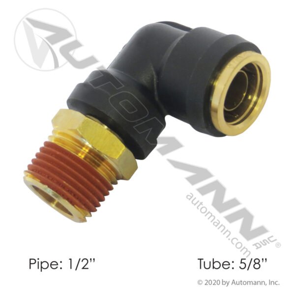 PLC Swivel Male Elbow DOT 5/8in X 1/2in 90DEG